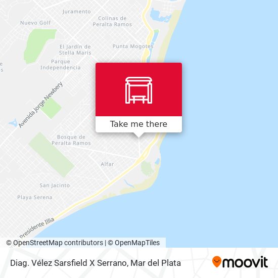 Mapa de Diag. Vélez Sarsfield X Serrano