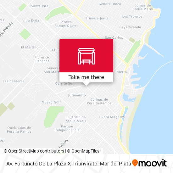 Av. Fortunato De La Plaza X Triunvirato map
