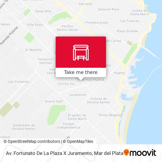 Av. Fortunato De La Plaza X Juramento map