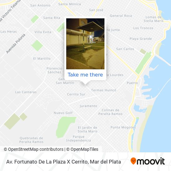 Mapa de Av. Fortunato De La Plaza X Cerrito