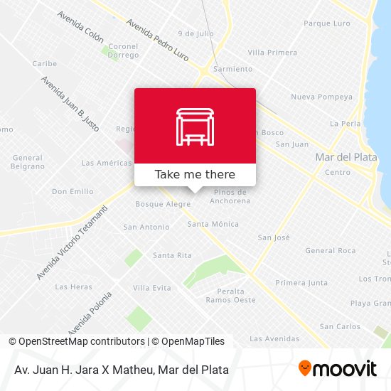 Av. Juan H. Jara X Matheu map