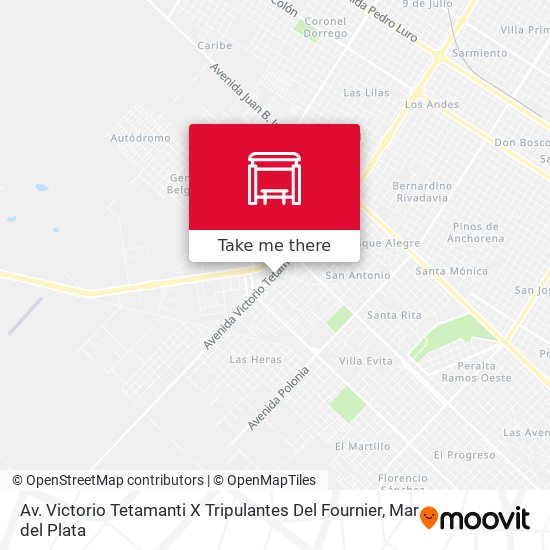 Av. Victorio Tetamanti X Tripulantes Del Fournier map