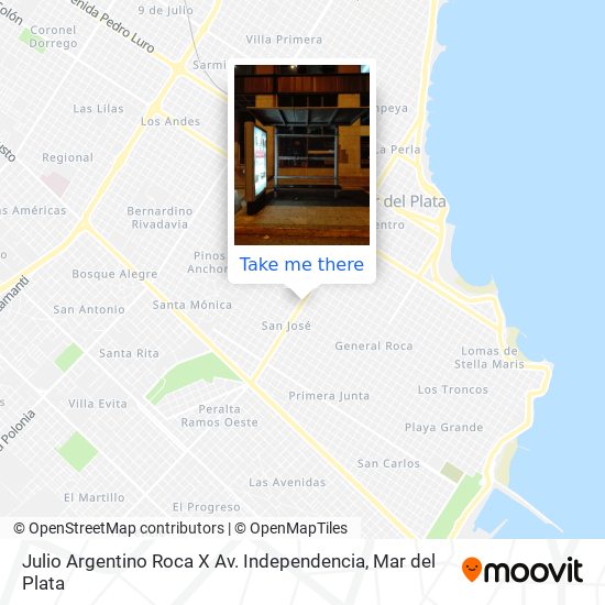 Julio Argentino Roca X Av. Independencia map
