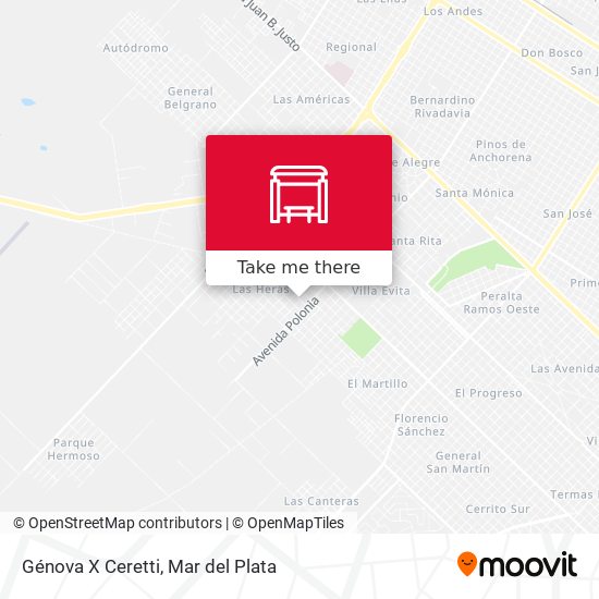 Mapa de Génova X Ceretti