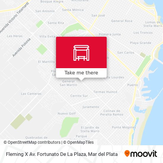 Fleming X Av. Fortunato De La Plaza map