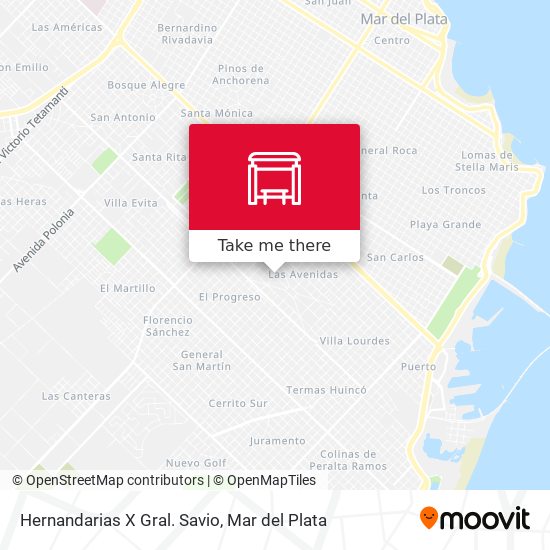 Hernandarias X Gral. Savio map