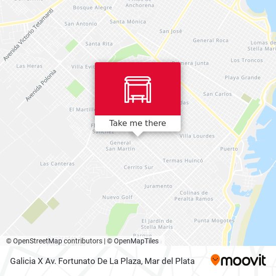 Mapa de Galicia X Av. Fortunato De La Plaza