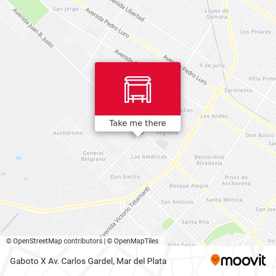 Gaboto X Av. Carlos Gardel map
