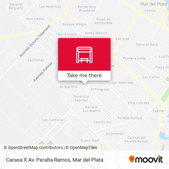 Carasa X Av. Peralta Ramos map
