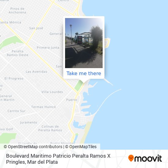 Boulevard Maritimo Patricio Peralta Ramos X Pringles map