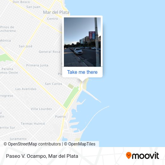 Mapa de Paseo V. Ocampo