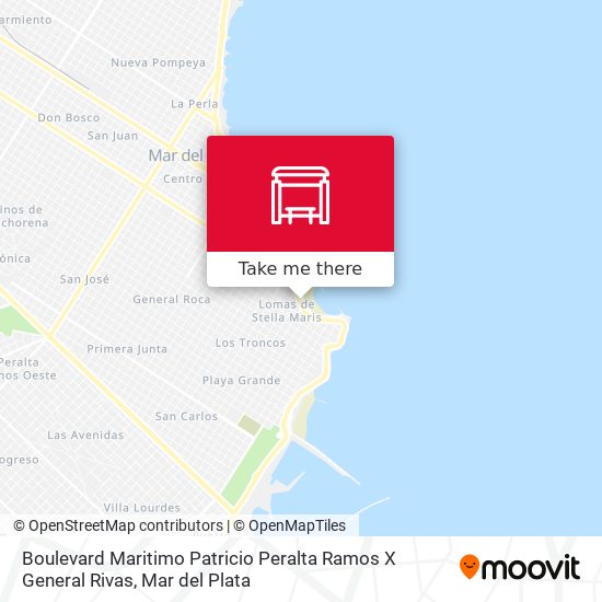Boulevard Maritimo Patricio Peralta Ramos X General Rivas map