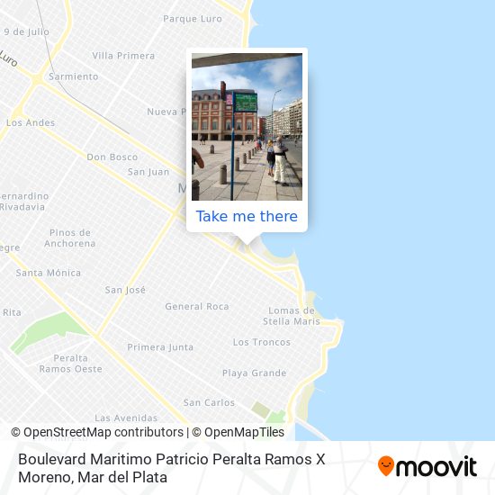 Mapa de Boulevard Maritimo Patricio Peralta Ramos X Moreno