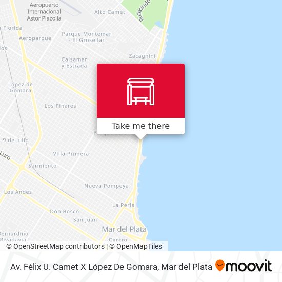 Av. Félix U. Camet X López De Gomara map