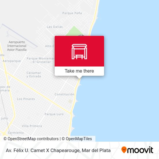 Av. Félix U. Camet X Chapearouge map