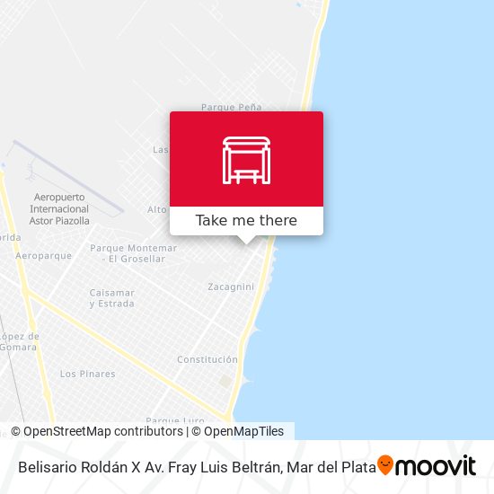 Belisario Roldán X Av. Fray Luis Beltrán map