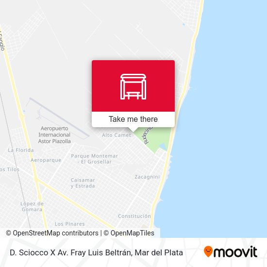 D. Sciocco X Av. Fray Luis Beltrán map