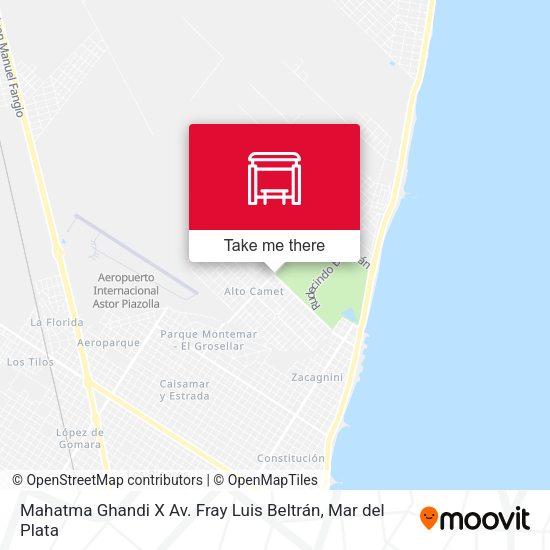 Mapa de Mahatma Ghandi X Av. Fray Luis Beltrán