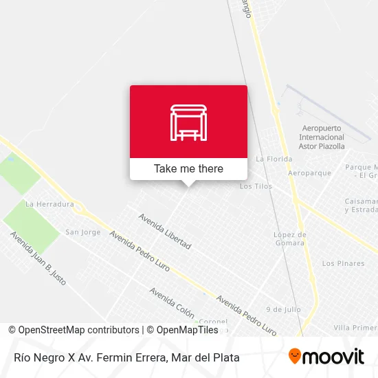 Río Negro X Av. Fermin Errera map