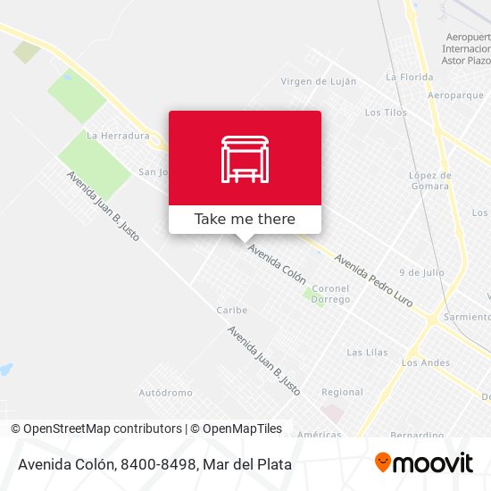 Mapa de Avenida Colón, 8400-8498
