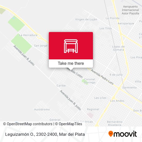 Leguizamón O., 2302-2400 map