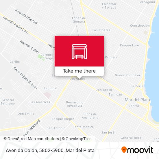 Avenida Colón, 5802-5900 map