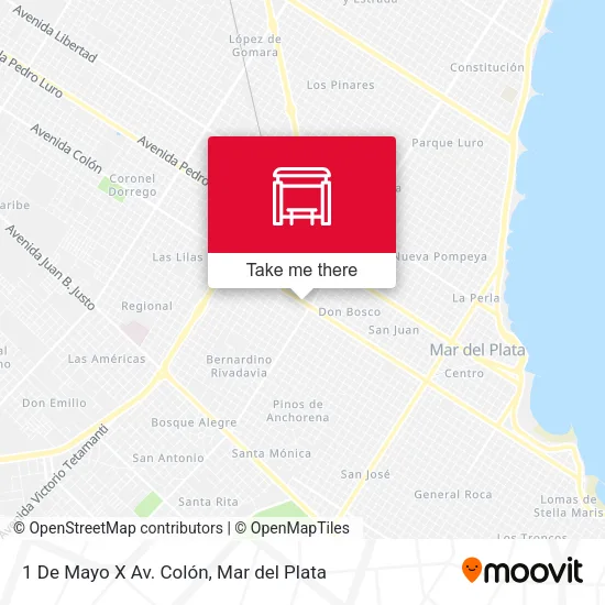 1 De Mayo X Av. Colón map
