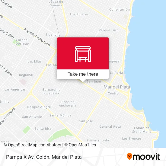 Pampa X Av. Colón map