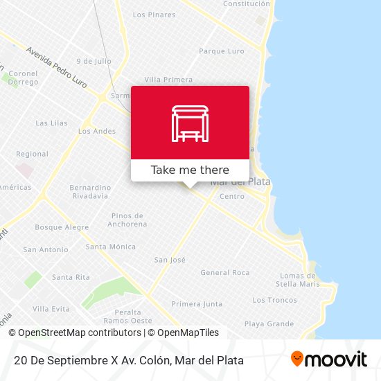 Mapa de 20 De Septiembre X Av. Colón