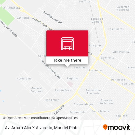 Mapa de Av. Arturo Alió X Alvarado