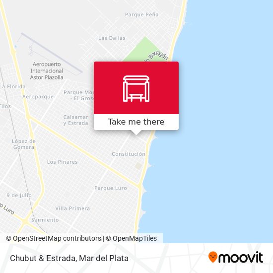 Mapa de Chubut & Estrada
