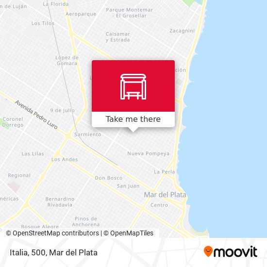 Mapa de Italia, 500