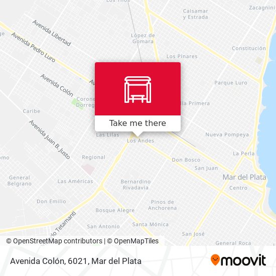 Avenida Colón, 6021 map