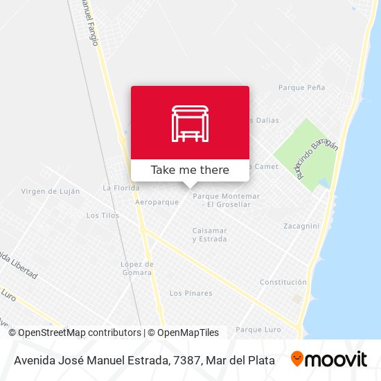 Mapa de Avenida José Manuel Estrada, 7387