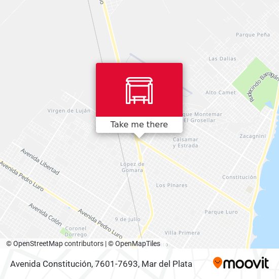 Avenida Constitución, 7601-7693 map