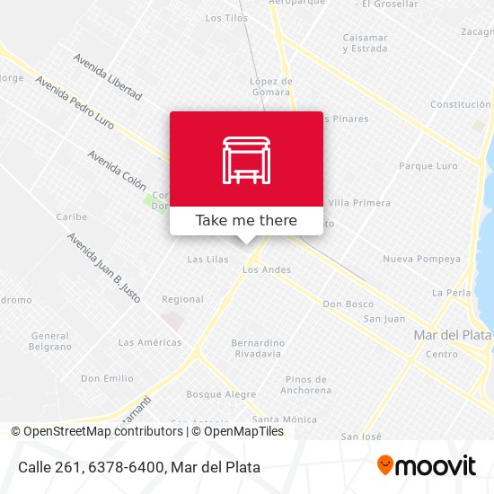 Calle 261, 6378-6400 map