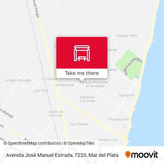 Mapa de Avenida José Manuel Estrada, 7220