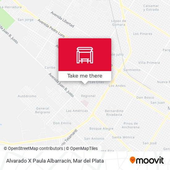Alvarado X Paula Albarracín map