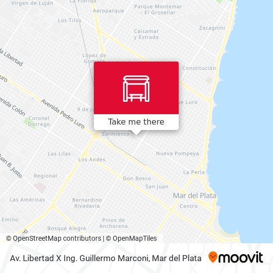 Av. Libertad X Ing. Guillermo Marconi map