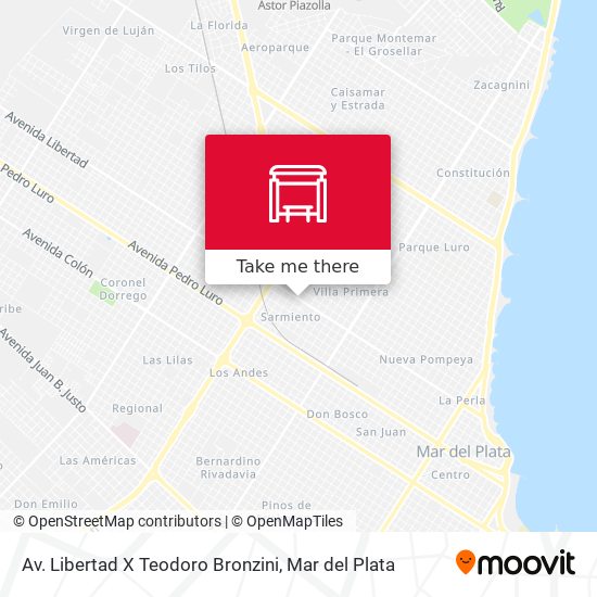 Av. Libertad X Teodoro Bronzini map