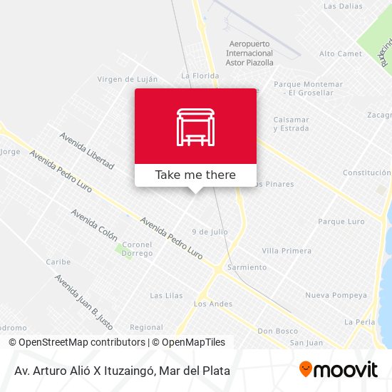 Mapa de Av. Arturo Alió X Ituzaingó