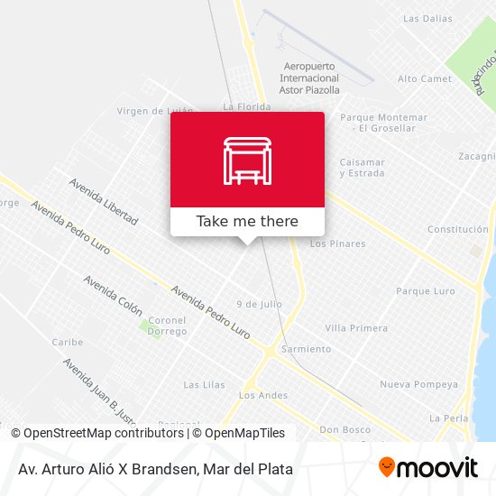 Av. Arturo Alió X Brandsen map