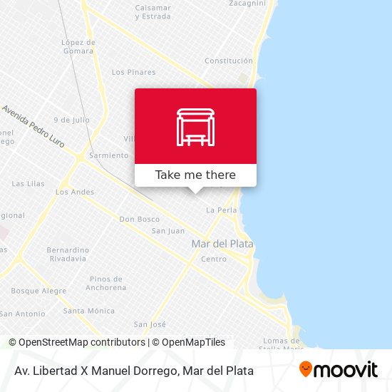Av. Libertad X Manuel Dorrego map