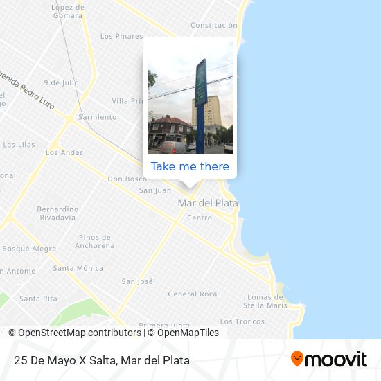 25 De Mayo X Salta map