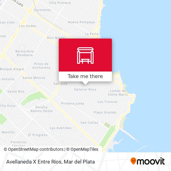 Mapa de Avellaneda X Entre Ríos