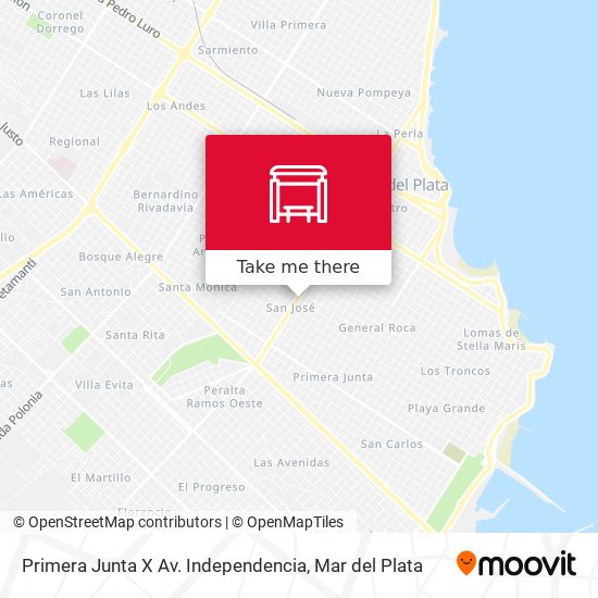 Primera Junta X Av. Independencia map