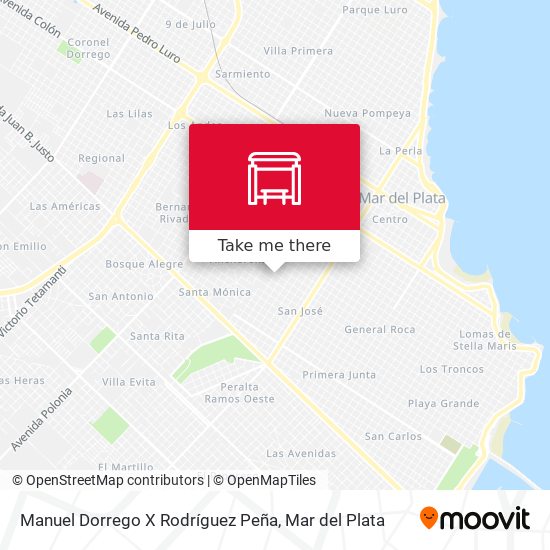 Manuel Dorrego X Rodríguez Peña map