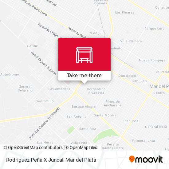 Rodríguez Peña X Juncal map