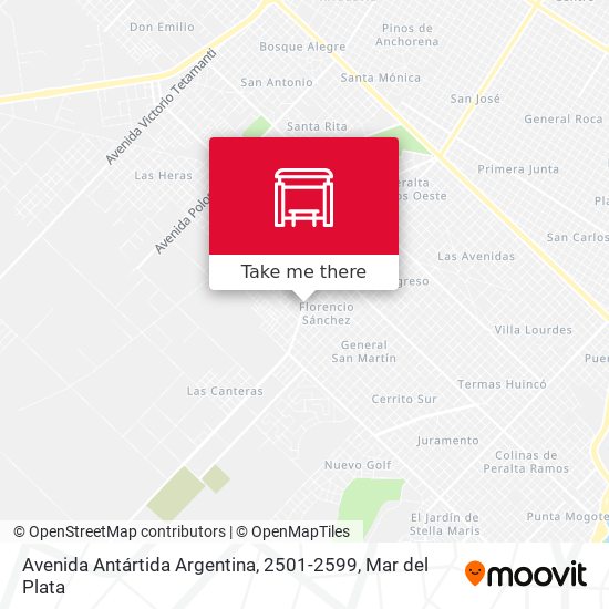 Avenida Antártida Argentina, 2501-2599 map