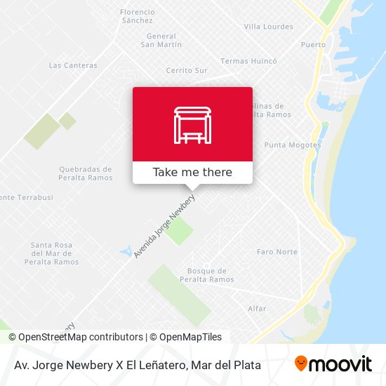 Av. Jorge Newbery X El Leñatero map